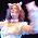 fille chat blanche...